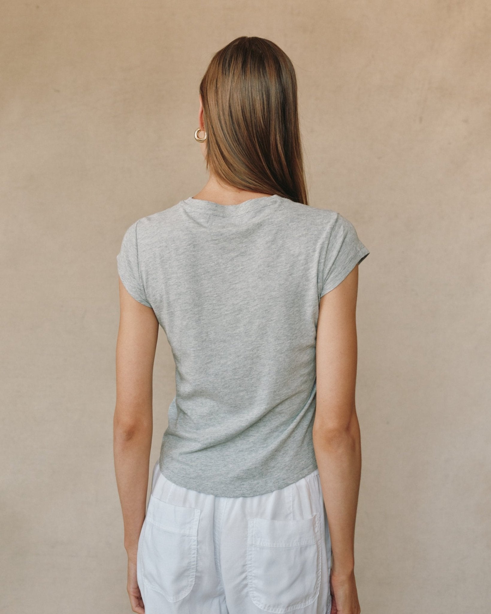 Baby Crew Tee - Heather Ash