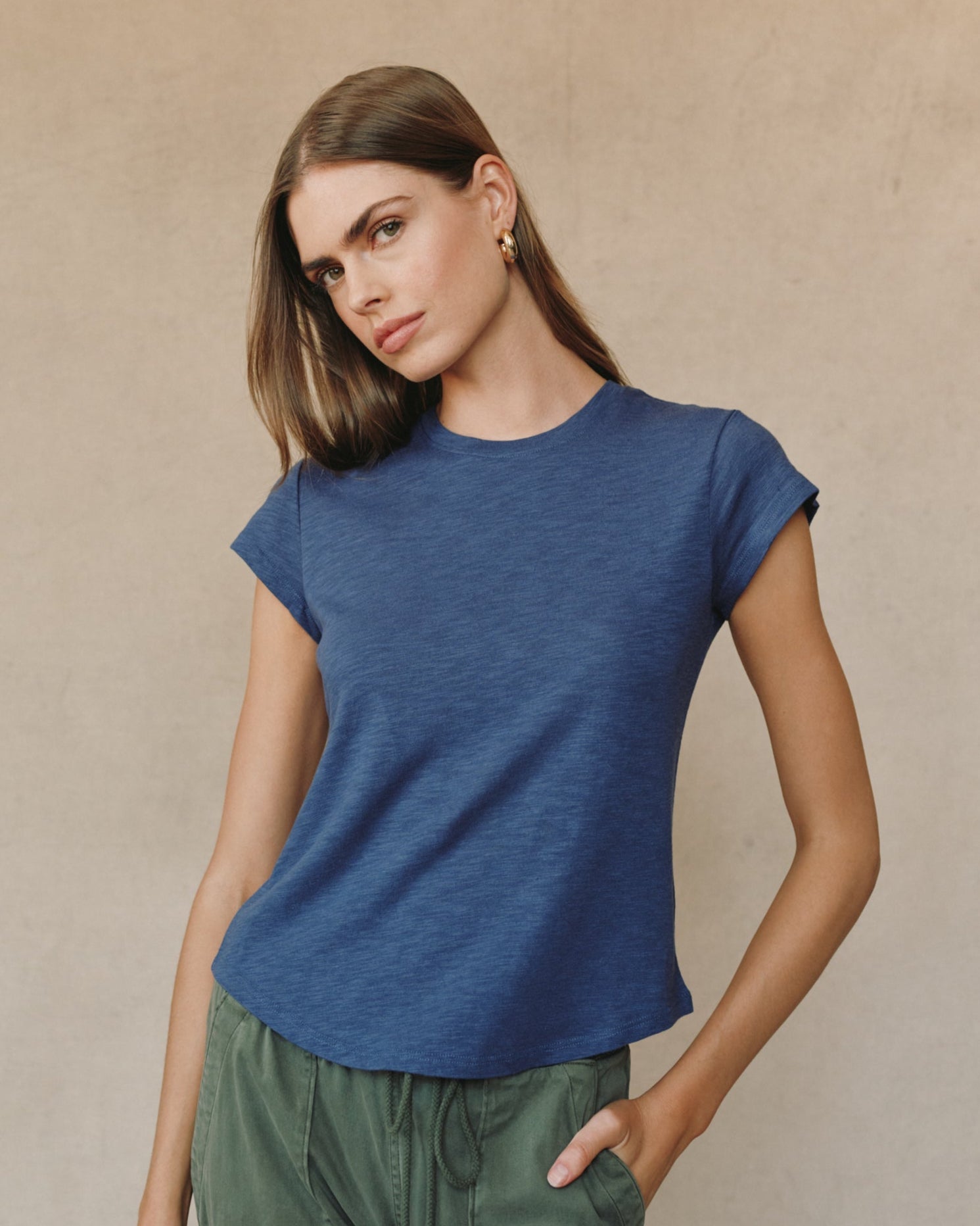 Baby Crew Tee - Hudson Blue