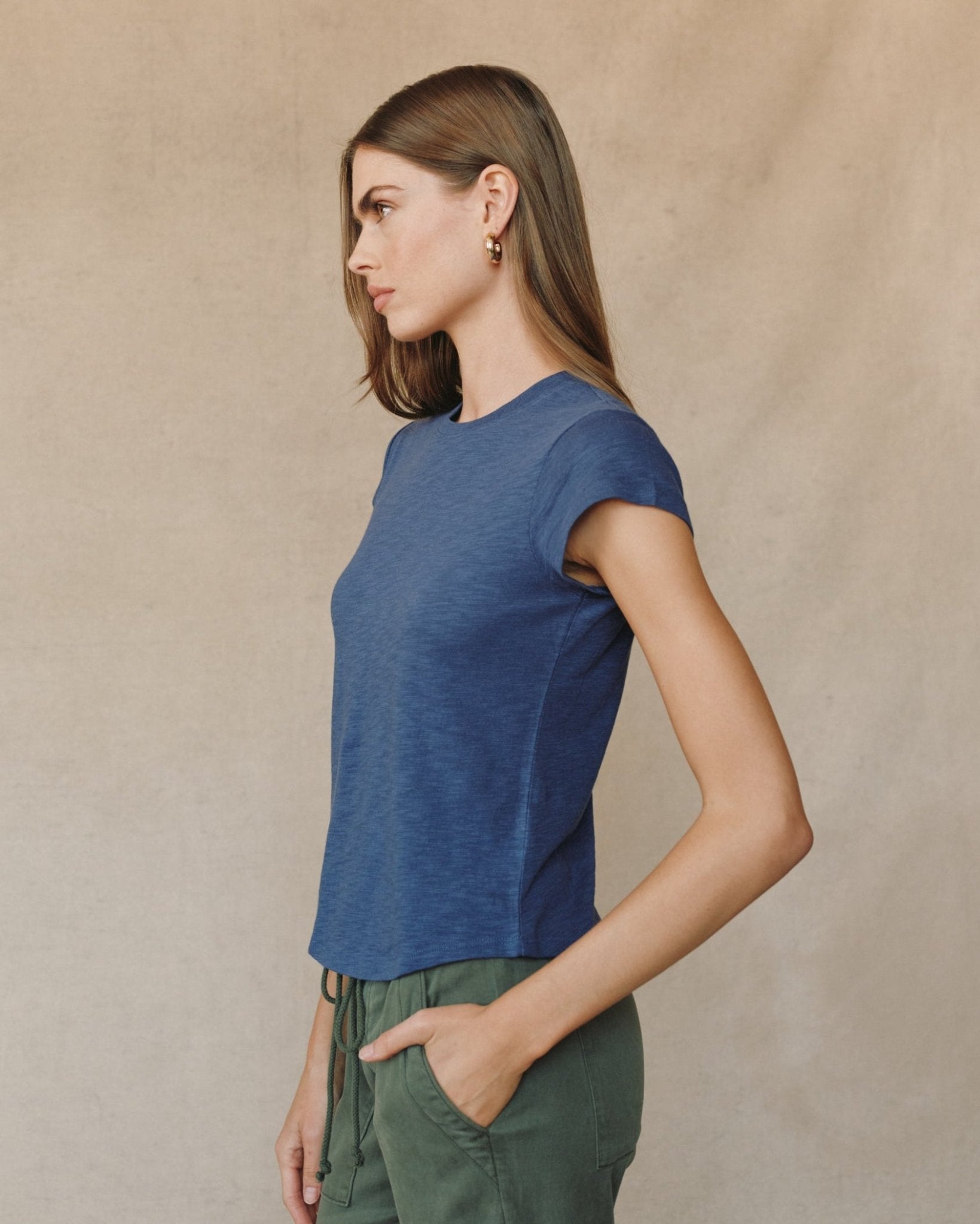 Baby Crew Tee - Hudson Blue