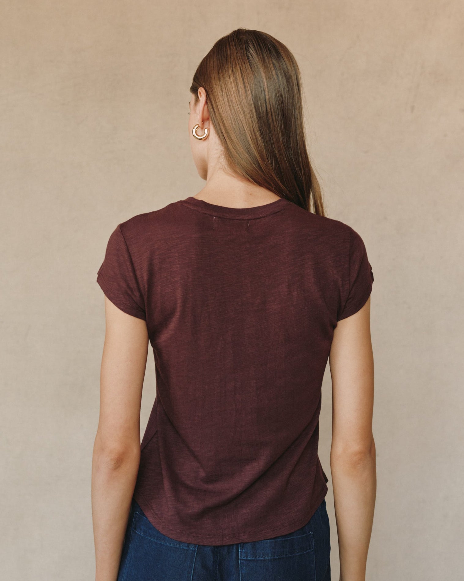 Baby Crew Tee - Pinot Noir