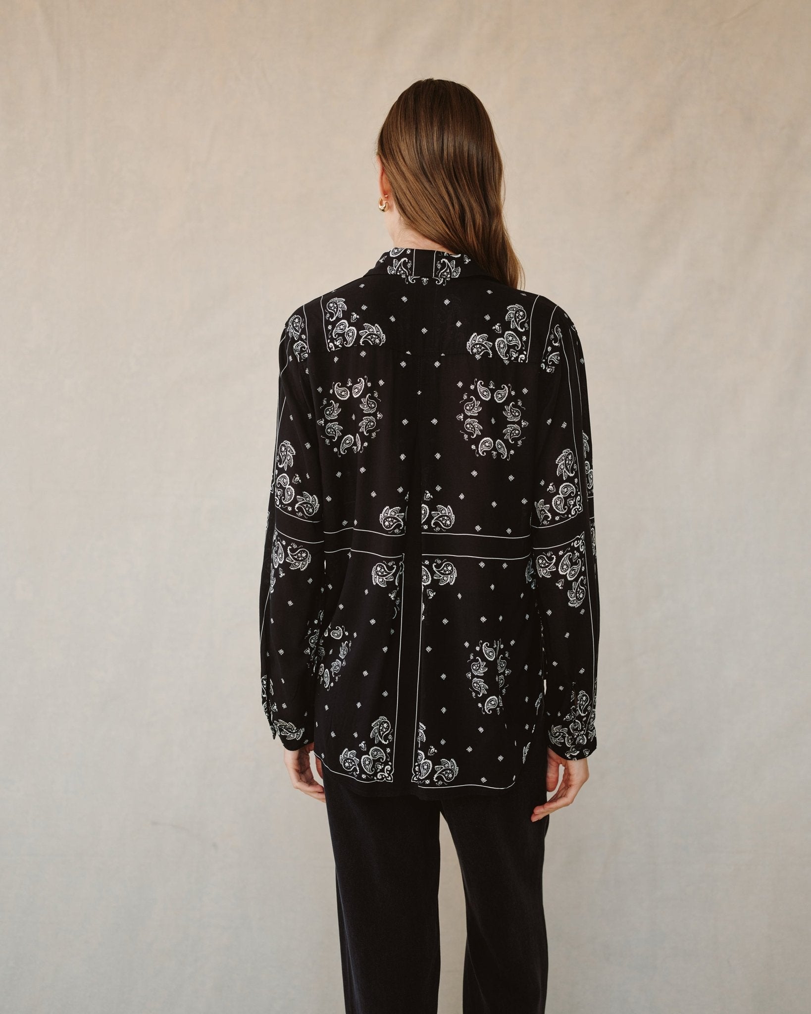 Classic Button Down- Bandana Print