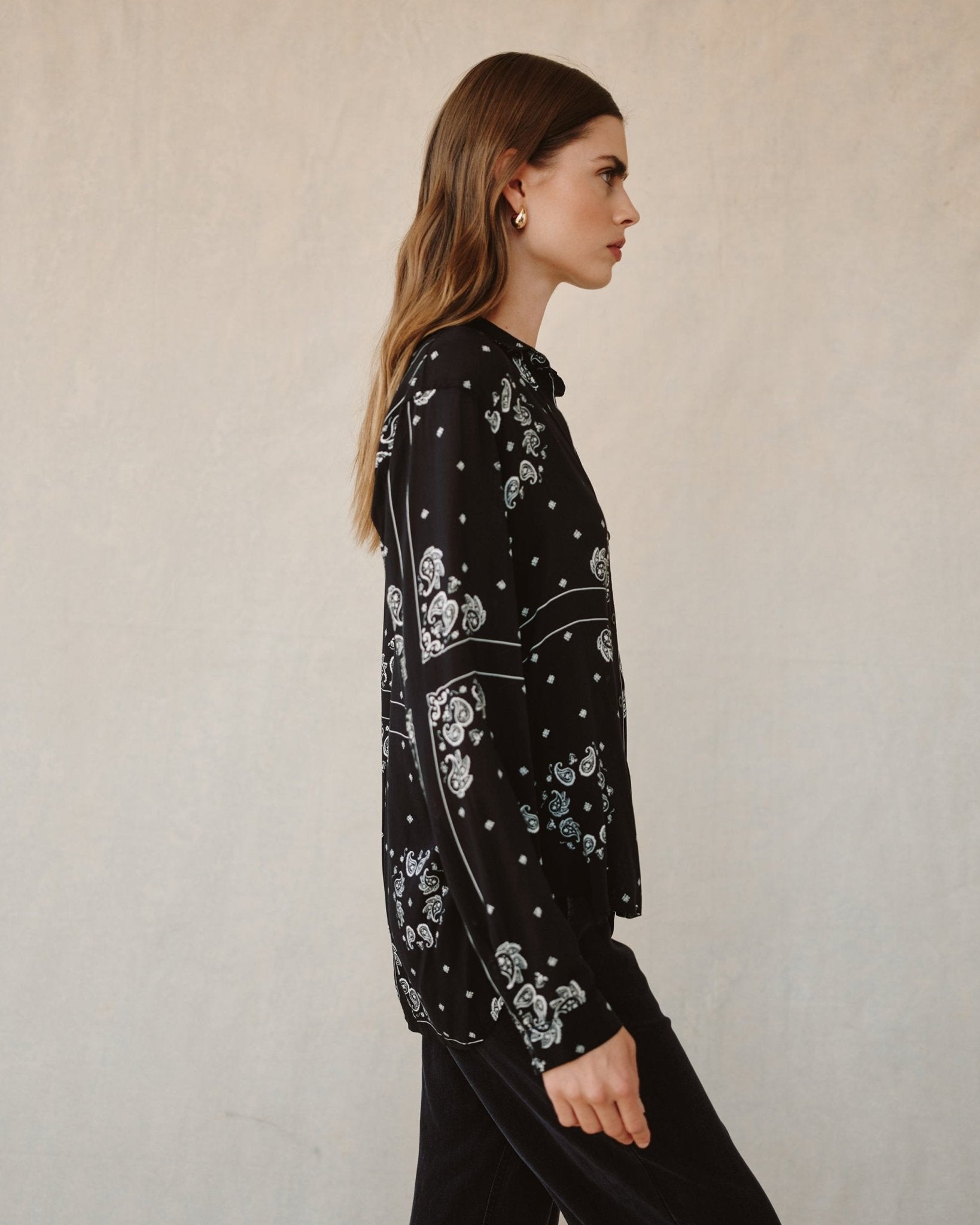 Classic Button Down- Bandana Print