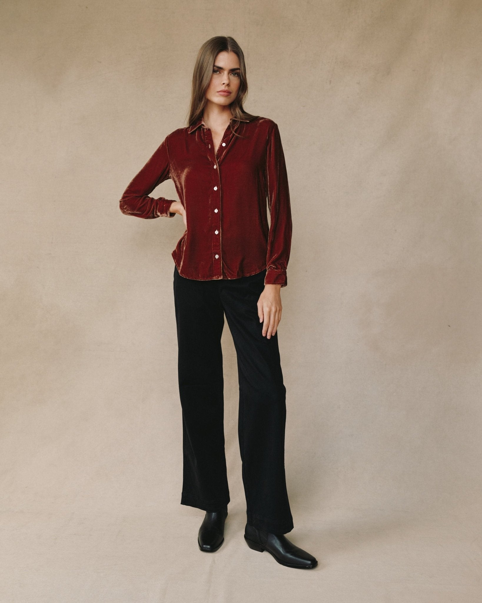 Long Sleeve Classic Shirt - Amber Honey