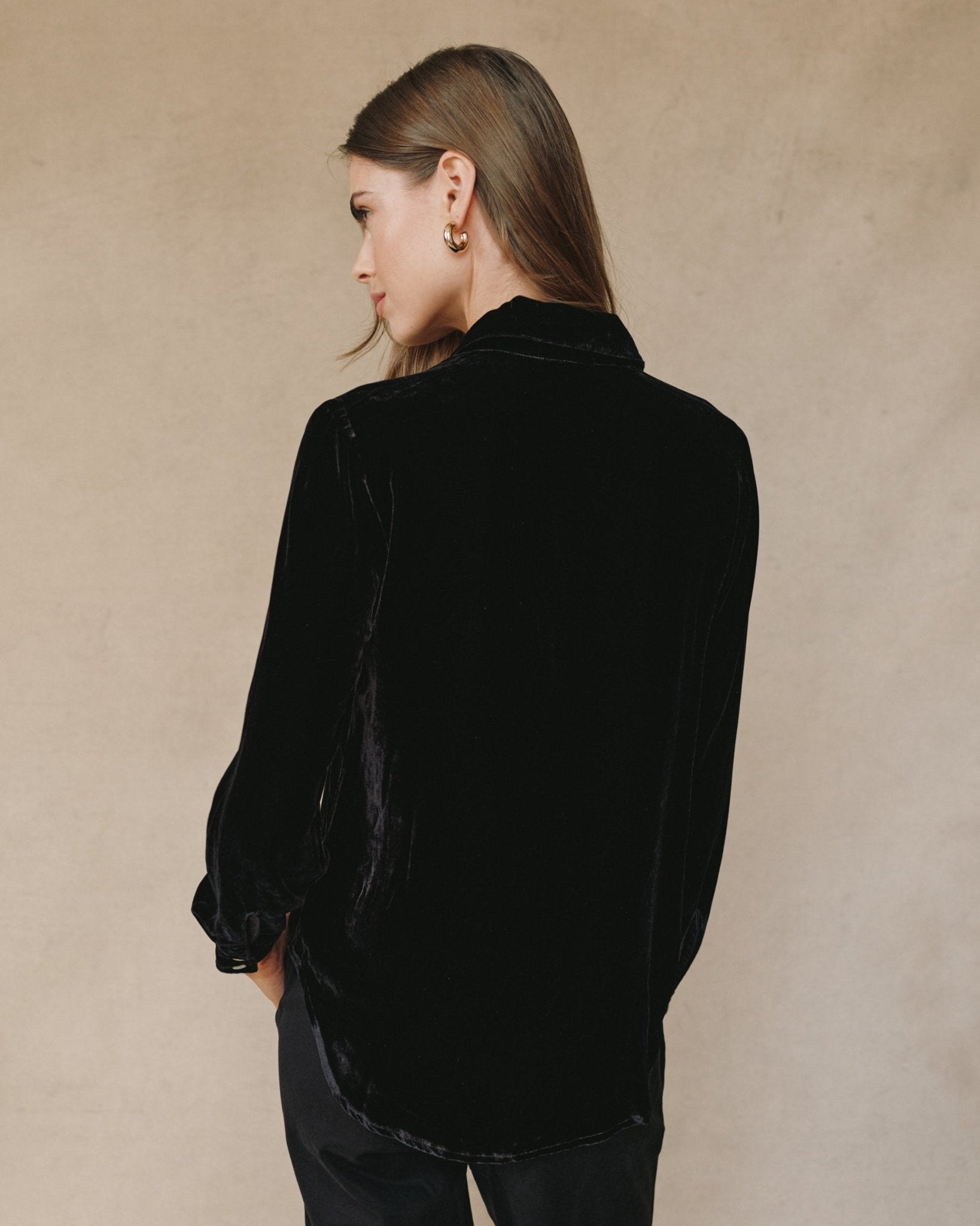 Long Sleeve Classic Shirt - Black