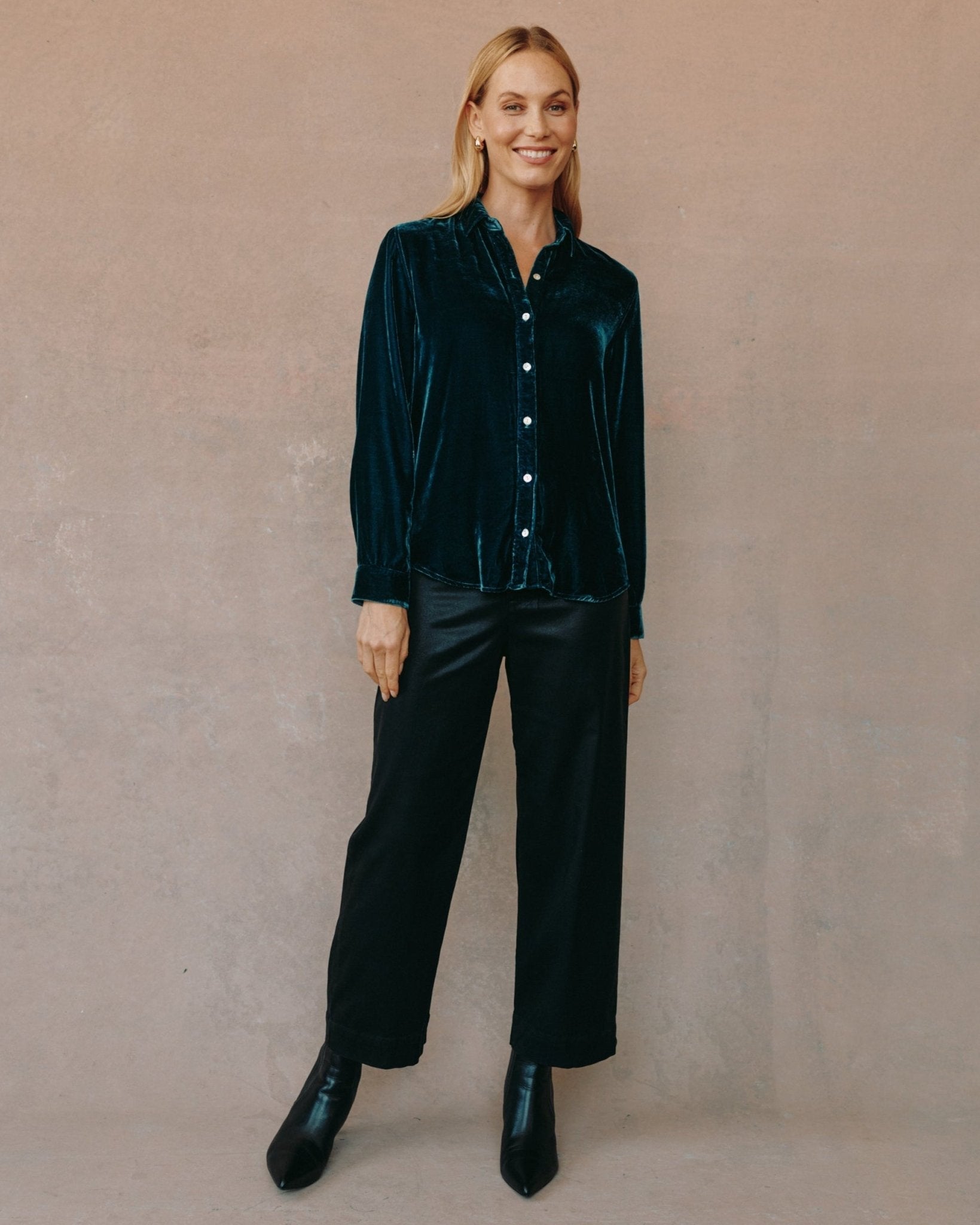 Long Sleeve Classic Shirt - Harbor Teal