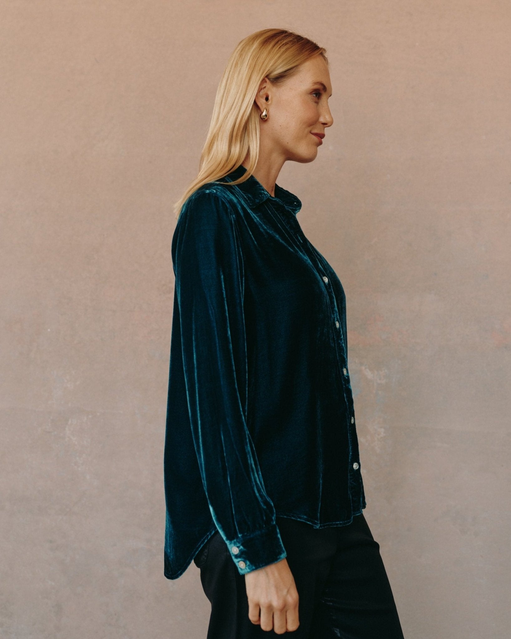 Long Sleeve Classic Shirt - Harbor Teal