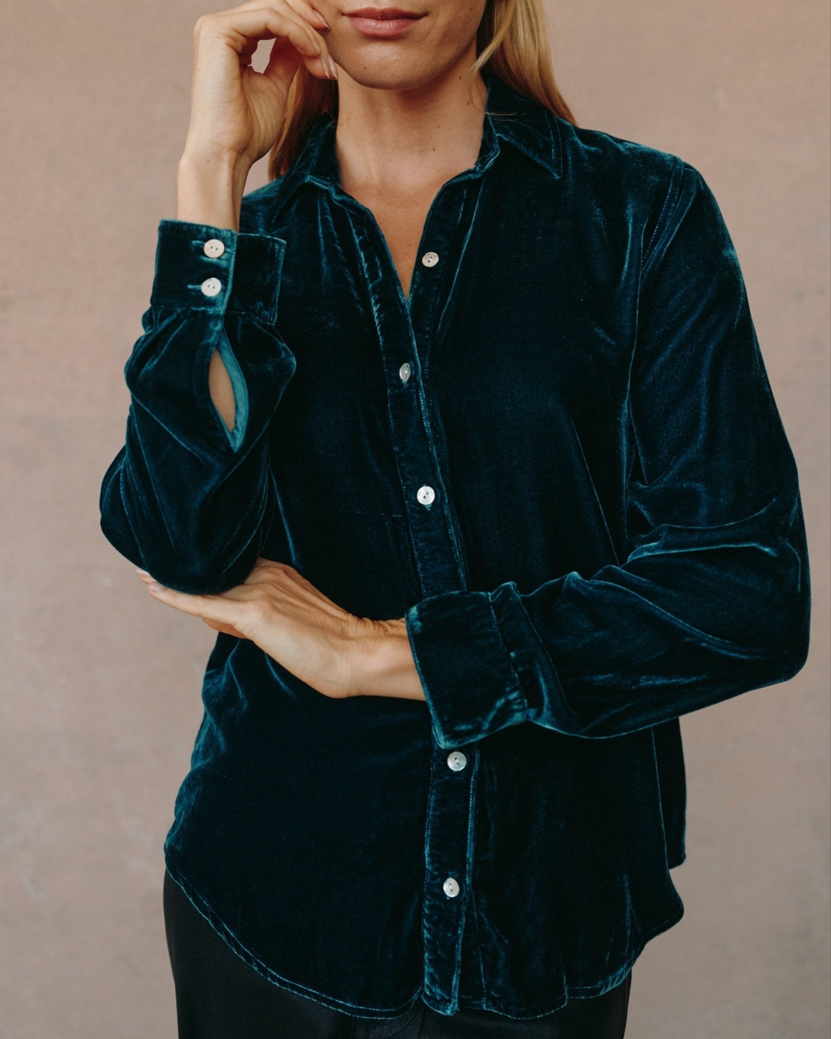 Long Sleeve Classic Shirt - Harbor Teal