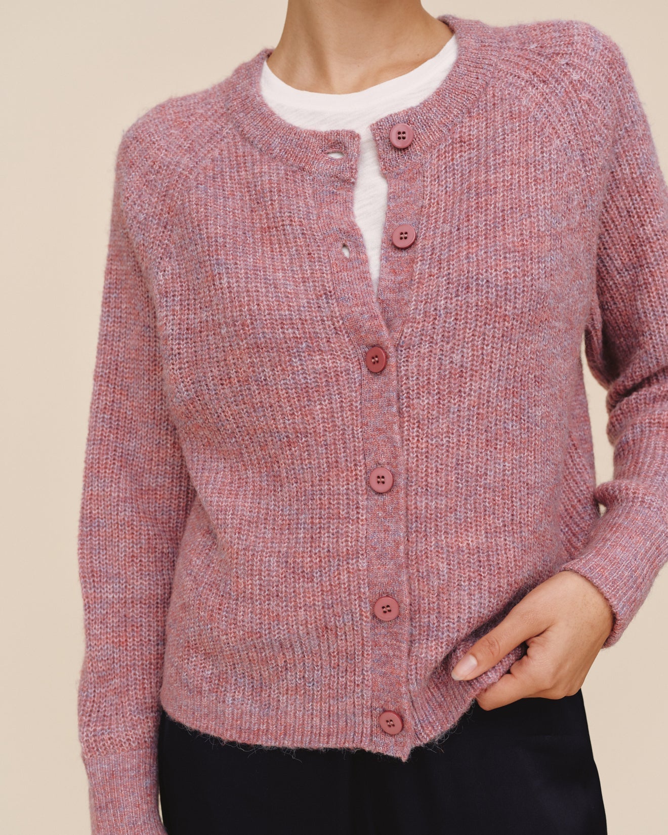 Raglan Cardigan - Frosted Wisteria