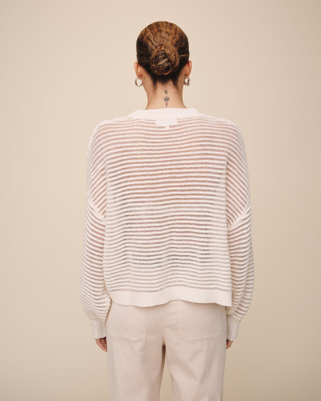 Relaxed Boxy Fit Sweater - Vanilla Frost