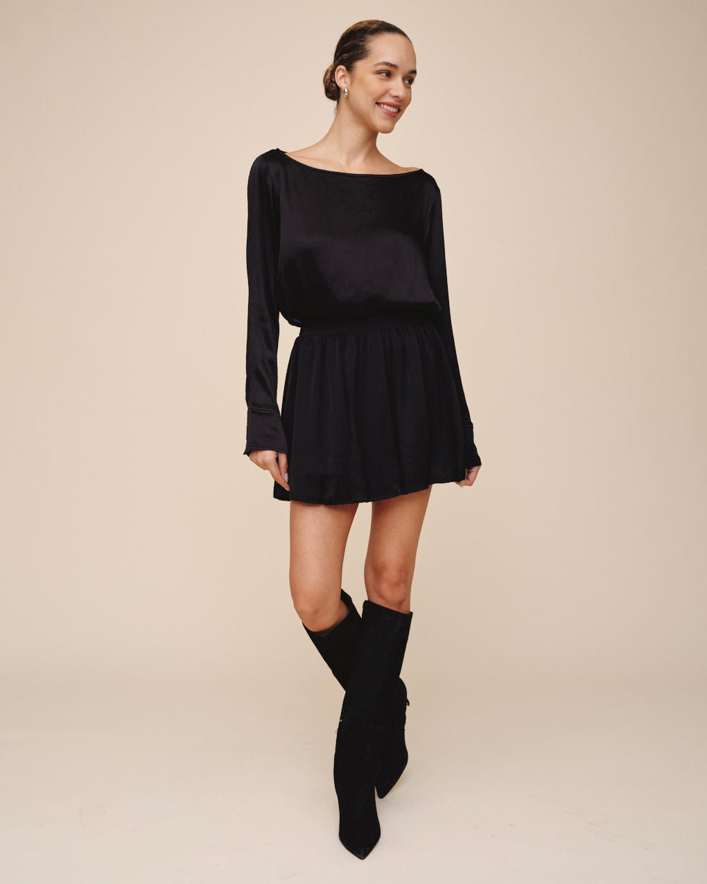 Soft Bubble Skirt - Black