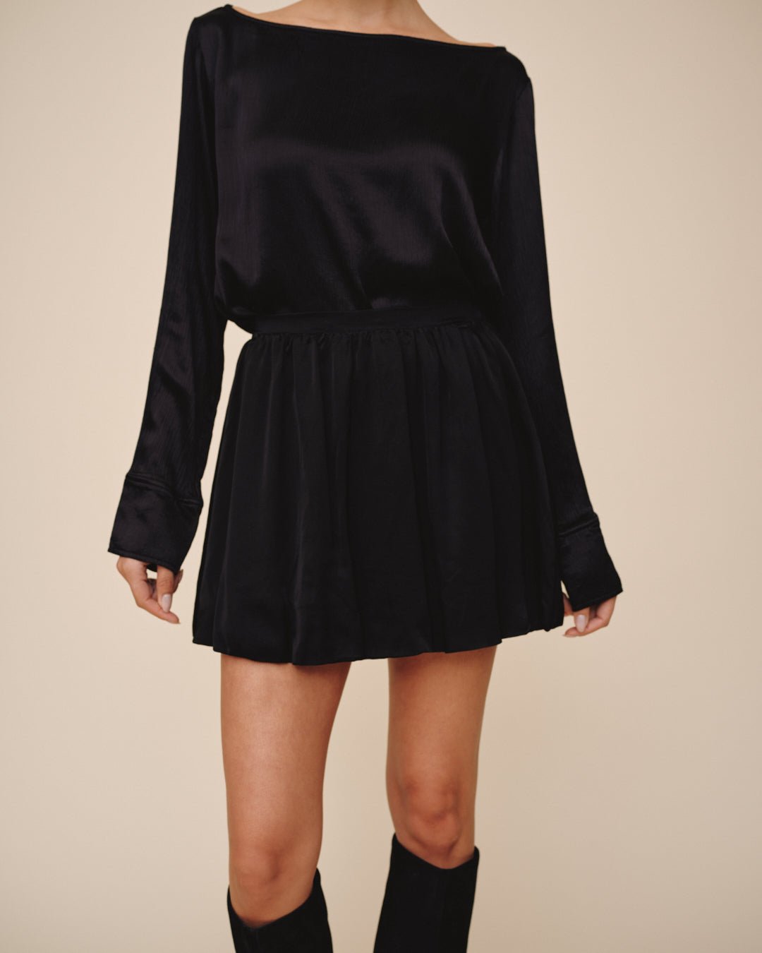 Soft Bubble Skirt - Black