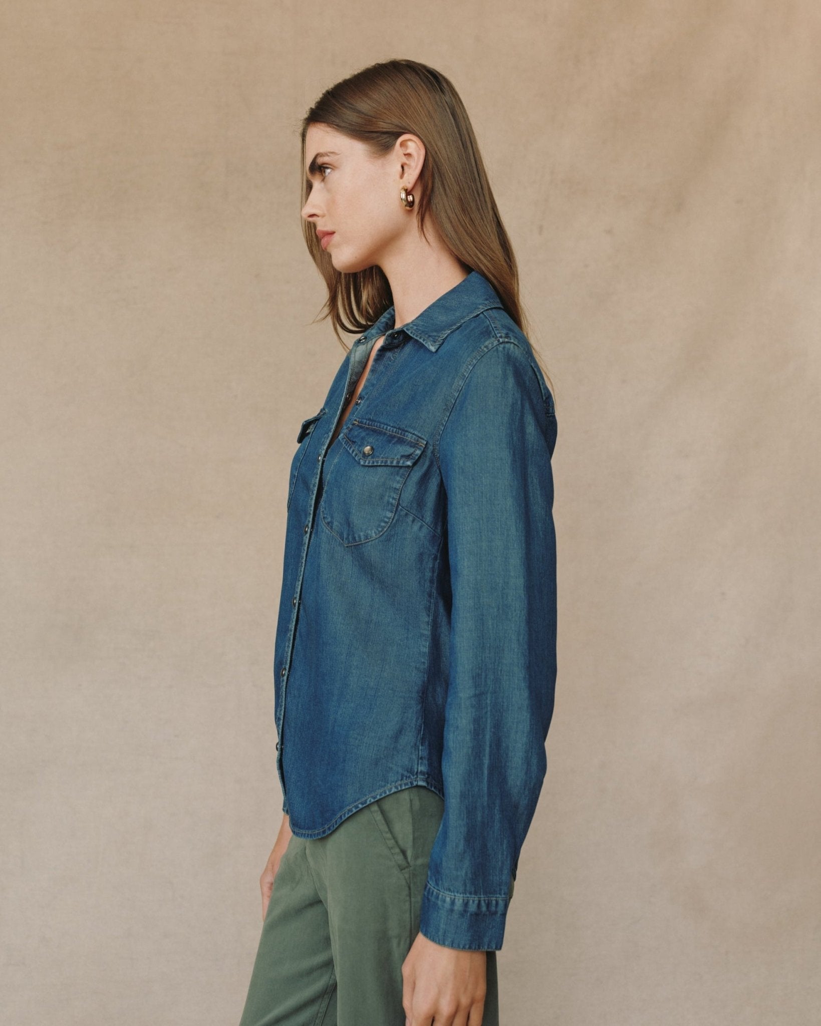 Western Shirt - Twilight Rinse Wash