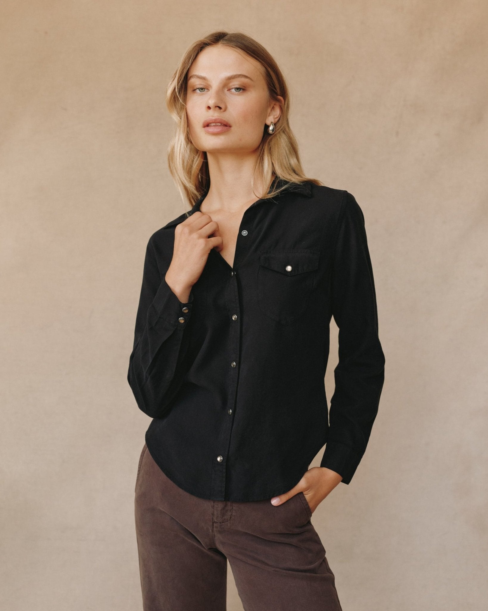 Western Shirt - Vintage Black