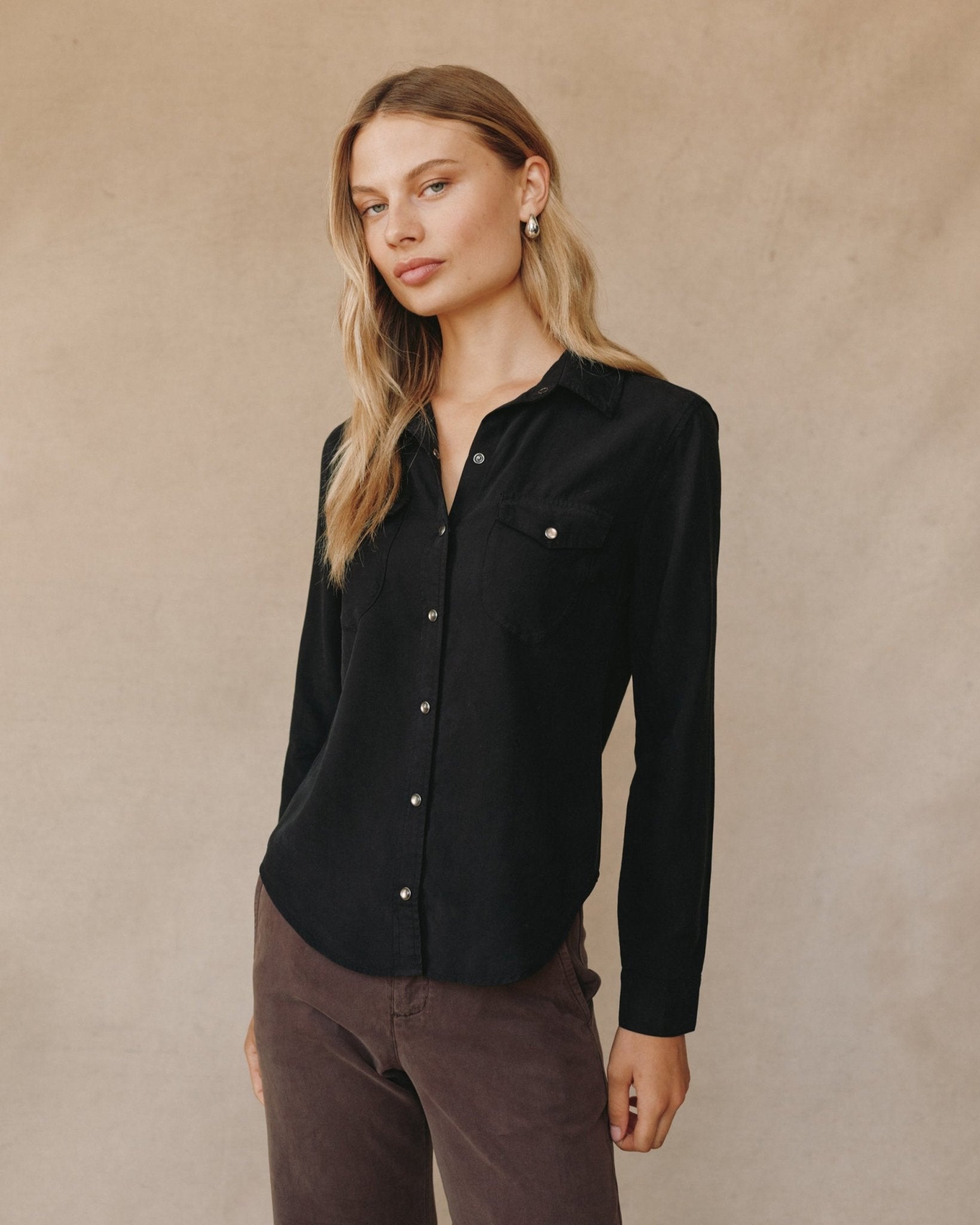 Western Shirt - Vintage Black